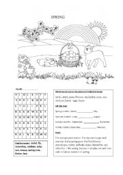 English Worksheet: Spring