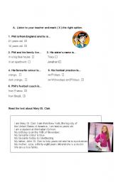 English worksheet: Test your English