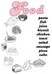 English Worksheet: Food vocabulary