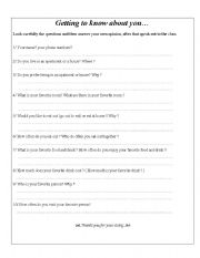 English worksheet: House speaking