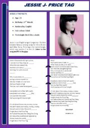 English Worksheet: Jessie J Price Tag