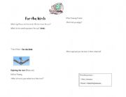 English Worksheet: Response process -For the birds by Pixar-