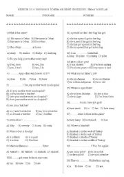 English Worksheet: 6th grade exam