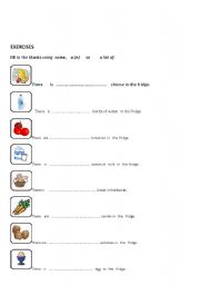 English Worksheet: quantifiers