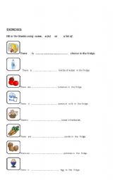 English worksheet: quantifiers