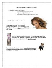 English Worksheet: Fashion Slang