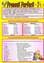 PERFECT TENSE & EXERCISES