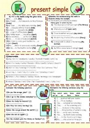 English Worksheet: present simple