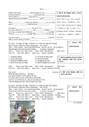 English Worksheet: the Clansman by Iron Maiden