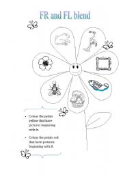 English Worksheet: FR and FL blend