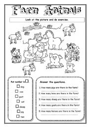 English Worksheet: Farm animals