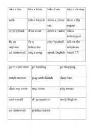 English Worksheet: Review vocabulary