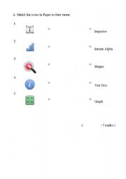 English worksheet: Pages Icons