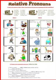 English Worksheet: Relative Pronouns