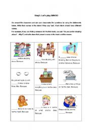 English Worksheet: Talking about your life styles and preferences