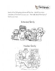 English Worksheet: Family members