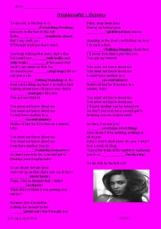 English Worksheet: Beyonce - Irreplaceable