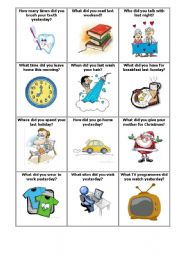 English Worksheet: Past Simple Wh - conversation part 2