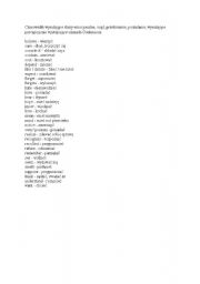 English Worksheet: Verbs