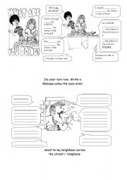 English Worksheet: What are you doing?