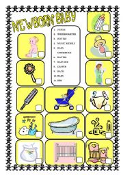 English Worksheet: Newborn baby