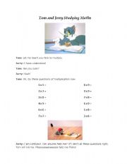 English worksheet: Multiplication