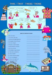 English Worksheet: DEMONSTRATIVES