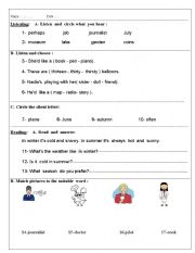 English worksheet: Test