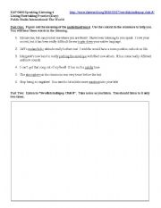 English Worksheet: Listening Practice - Swedish Music