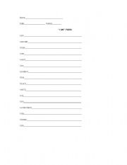 English Worksheet: 