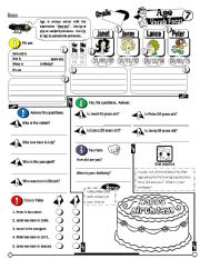 English Worksheet: Vocab Focus Series_07 Age (Fully Editable + Key)