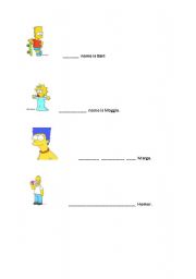 English Worksheet: Family Members