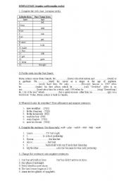 English Worksheet: SIMPLE PAST