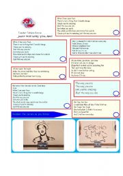 English Worksheet: SONG - JUST THE WAY YOU ARE