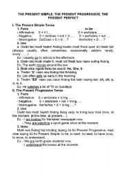 English Worksheet: tense review