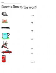 English Worksheet: begin C sound