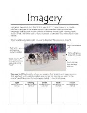 English Worksheet: Imagery 