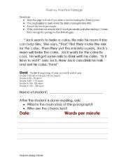 English Worksheet: Long A 