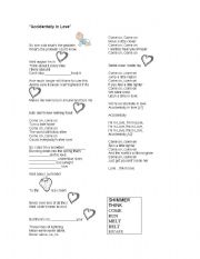 English worksheet: Accidentally in love- Song