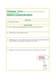 English Worksheet: tower