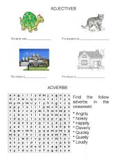 English Worksheet: Adjectives and Adverbs