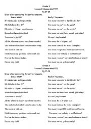 English Worksheet: 