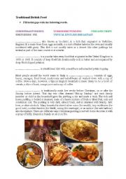 English Worksheet: Traditional British Food