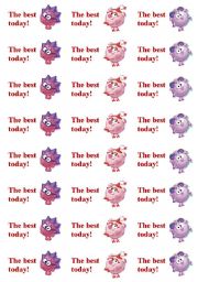 English Worksheet: Reward Stickers Smeshariki to encourage young lerners and adults