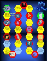 English Worksheet: Flying to the Moon