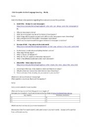 English Worksheet: The Media - Computer Assisted Language Lesson