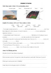 English worksheet: WEMBLEY STADIUM