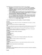 English worksheet: Legal English