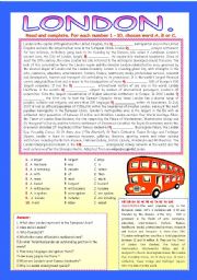 English Worksheet: LONDON.