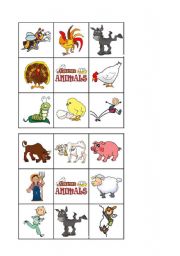 FARM ANIMALS - Bingo 1 of 2